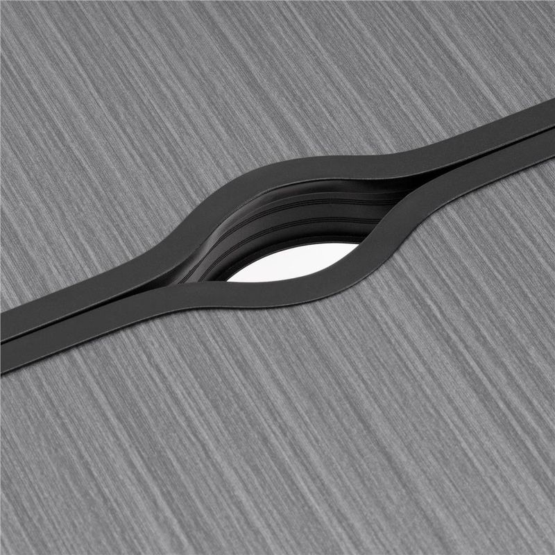 Sport si Outdoor - Camping - Mobilier pentru camping - Mese camping - Masa pliabila pentru camping cu suport umbrela, reglabila pe inaltime, aluminiu si MDF, 120x60x71 cm, negru si gri - Infinity.ro