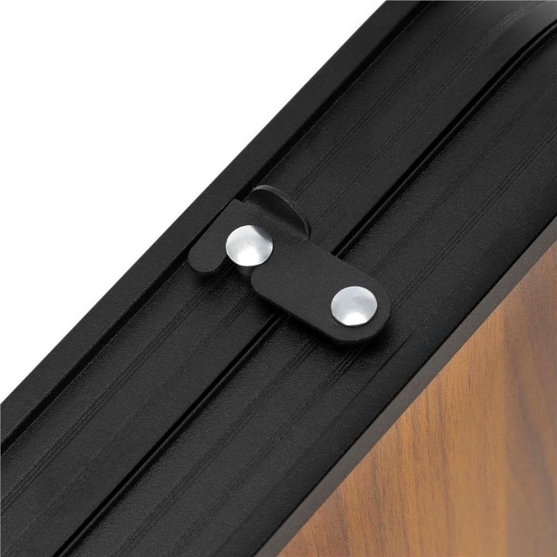 Sport si Outdoor - Camping - Mobilier pentru camping - Mese camping - Set masa pliabila de camping cu 4 scaune, inaltime reglabila, aluminiu si MDF, 120x60x71 cm, maro si negru - Infinity.ro