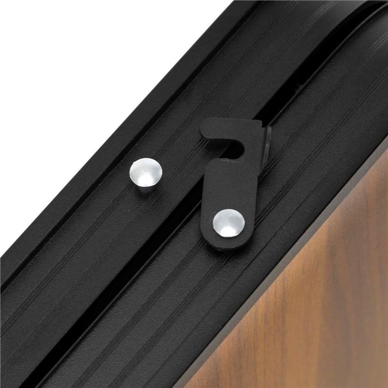 Sport si Outdoor - Camping - Mobilier pentru camping - Mese camping - Set masa pliabila de camping cu 4 scaune, inaltime reglabila, aluminiu si MDF, 120x60x71 cm, maro si negru - Infinity.ro