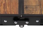Sport si Outdoor - Camping - Mobilier pentru camping - Mese camping - Set masa pliabila cu 2 banci pentru camping, reglabila pe inaltime, MDF si aluminiu, 90x60x70 cm, maro si negru - Infinity.ro