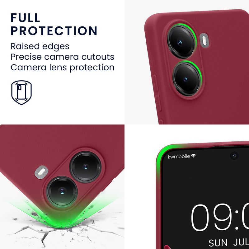 Laptop, Telefoane si Tablete - Telefoane mobile si accesorii - Accesorii Telefoane - Huse telefoane - Husa Kwmobile pentru Xiaomi Poco X7 Pro 5G, anti-alunecare, protectie la zgarieturi, silicon, mov - Infinity.ro
