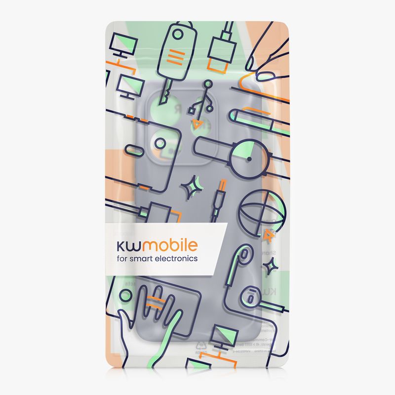 Laptop, Telefoane si Tablete - Telefoane mobile si accesorii - Accesorii Telefoane - Huse telefoane - Husa Kwmobile pentru Xiaomi Redmi Note 14 4G, anti-alunecare, silicon, gri-albastrui - Infinity.ro