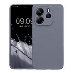 Laptop, Telefoane si Tablete - Telefoane mobile si accesorii - Accesorii Telefoane - Huse telefoane - Husa Kwmobile pentru Xiaomi Redmi Note 14 4G, anti-alunecare, silicon, gri-albastrui - Infinity.ro