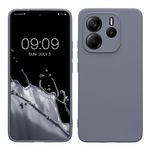Laptop, Telefoane si Tablete - Telefoane mobile si accesorii - Accesorii Telefoane - Huse telefoane - Husa Kwmobile pentru Xiaomi Redmi Note 14 4G, anti-alunecare, silicon, gri-albastrui - Infinity.ro