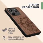 Laptop, Telefoane si Tablete - Telefoane mobile si accesorii - Accesorii Telefoane - Huse telefoane - Husa tip bumper Kwmobile pentru Xiaomi Redmi Note 14 5G, anti-alunecare, lemn, TPU, maro - Infinity.ro