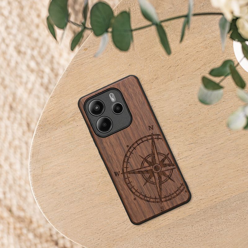 Laptop, Telefoane si Tablete - Telefoane mobile si accesorii - Accesorii Telefoane - Huse telefoane - Husa tip bumper Kwmobile pentru Xiaomi Redmi Note 14 5G, anti-alunecare, lemn, TPU, maro - Infinity.ro
