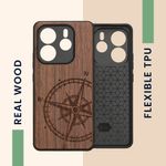 Laptop, Telefoane si Tablete - Telefoane mobile si accesorii - Accesorii Telefoane - Huse telefoane - Husa tip bumper Kwmobile pentru Xiaomi Redmi Note 14 5G, anti-alunecare, lemn, TPU, maro - Infinity.ro