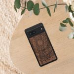 Laptop, Telefoane si Tablete - Telefoane mobile si accesorii - Accesorii Telefoane - Huse telefoane - Husa tip bumper Kwmobile pentru Google Pixel 7, protectie la socuri, lemn, TPU, maro - Infinity.ro