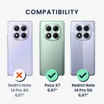 Laptop, Telefoane si Tablete - Telefoane mobile si accesorii - Accesorii Telefoane - Huse telefoane - Husa Kwmobile pentru Xiaomi Redmi Note 14 Pro 5G/Poco X7, anti-alunecare, silicon, lila - Infinity.ro