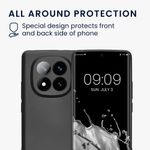 Laptop, Telefoane si Tablete - Telefoane mobile si accesorii - Accesorii Telefoane - Huse telefoane - Husa Kwmobile pentru Xiaomi Redmi Note 14 Pro+ 5G/Redmi Note 14 Pro Plus 5G, anti-alunecare, TPU, gri - Infinity.ro