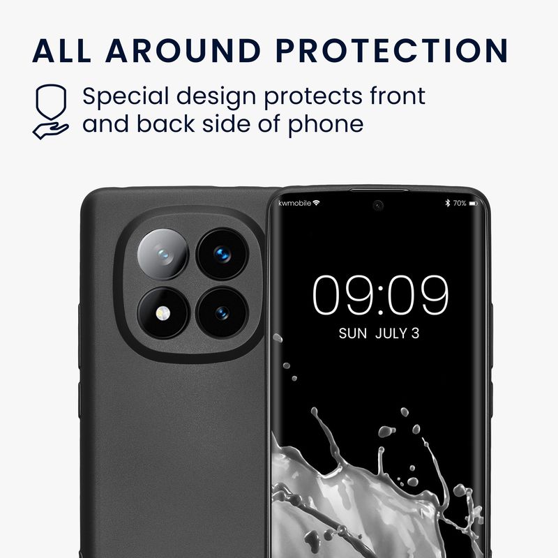 Laptop, Telefoane si Tablete - Telefoane mobile si accesorii - Accesorii Telefoane - Huse telefoane - Husa Kwmobile pentru Xiaomi Redmi Note 14 Pro+ 5G/Redmi Note 14 Pro Plus 5G, anti-alunecare, TPU, gri - Infinity.ro