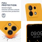 Laptop, Telefoane si Tablete - Telefoane mobile si accesorii - Accesorii Telefoane - Huse telefoane - Husa Kwmobile pentru Xiaomi Redmi Note 13 Pro 5G/Poco X6 5G, anti-alunecare, silicon, portocaliu mango - Infinity.ro