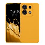 Laptop, Telefoane si Tablete - Telefoane mobile si accesorii - Accesorii Telefoane - Huse telefoane - Husa Kwmobile pentru Xiaomi Redmi Note 13 Pro 5G/Poco X6 5G, anti-alunecare, silicon, portocaliu mango - Infinity.ro