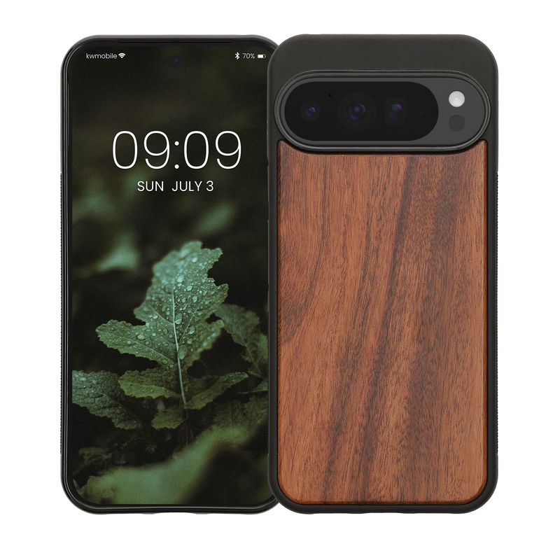 Laptop, Telefoane si Tablete - Telefoane mobile si accesorii - Accesorii Telefoane - Huse telefoane - Husa tip bumper Kwmobile pentru Google Pixel 10 Pro XL, anti-alunecare, lemn, TPU, maro vintage - Infinity.ro