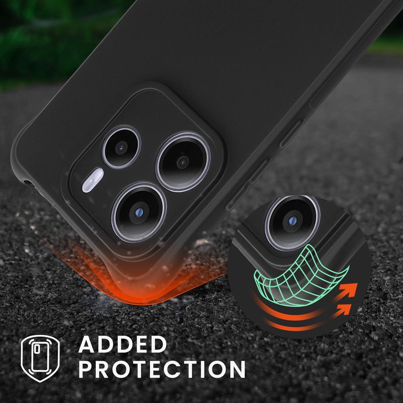 Laptop, Telefoane si Tablete - Telefoane mobile si accesorii - Accesorii Telefoane - Huse telefoane - Husa Kwmobile pentru Xiaomi Redmi Note 14 5G, protectie la socuri, silicon, negru - Infinity.ro