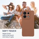 Laptop, Telefoane si Tablete - Telefoane mobile si accesorii - Accesorii Telefoane - Huse telefoane - Husa Kwmobile pentru Xiaomi Redmi Note 13 Pro 5G/Poco X6 5G, anti-alunecare, silicon, maro mocha - Infinity.ro