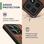 Laptop, Telefoane si Tablete - Telefoane mobile si accesorii - Accesorii Telefoane - Huse telefoane - Husa tip bumper Kwmobile pentru Xiaomi 14T, protectie la socuri, lemn, TPU, maro - Infinity.ro