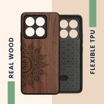 Laptop, Telefoane si Tablete - Telefoane mobile si accesorii - Accesorii Telefoane - Huse telefoane - Husa tip bumper Kwmobile pentru Xiaomi 14T, protectie la socuri, lemn, TPU, maro - Infinity.ro