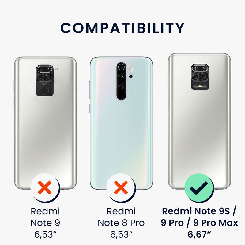 Laptop, Telefoane si Tablete - Telefoane mobile si accesorii - Accesorii Telefoane - Huse telefoane - Husa Kwmobile pentru Xiaomi Redmi Note 9S/Redmi Note 9 Pro/Redmi Note 9 Pro Max, incarcare wireless, silicon, maro - Infinity.ro