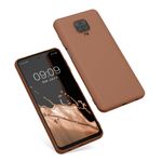 Laptop, Telefoane si Tablete - Telefoane mobile si accesorii - Accesorii Telefoane - Huse telefoane - Husa Kwmobile pentru Xiaomi Redmi Note 9S/Redmi Note 9 Pro/Redmi Note 9 Pro Max, incarcare wireless, silicon, maro - Infinity.ro