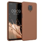 Laptop, Telefoane si Tablete - Telefoane mobile si accesorii - Accesorii Telefoane - Huse telefoane - Husa Kwmobile pentru Xiaomi Redmi Note 9S/Redmi Note 9 Pro/Redmi Note 9 Pro Max, incarcare wireless, silicon, maro - Infinity.ro