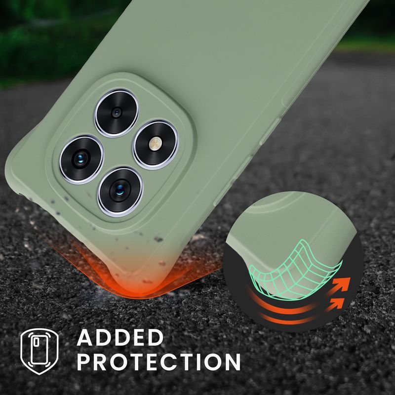 Laptop, Telefoane si Tablete - Telefoane mobile si accesorii - Accesorii Telefoane - Huse telefoane - Husa Kwmobile pentru Xiaomi Redmi Note 14 Pro+ 5G/Redmi Note 14 Pro Plus 5G, antisoc, antizgarieturi, silicon, verde - Infinity.ro