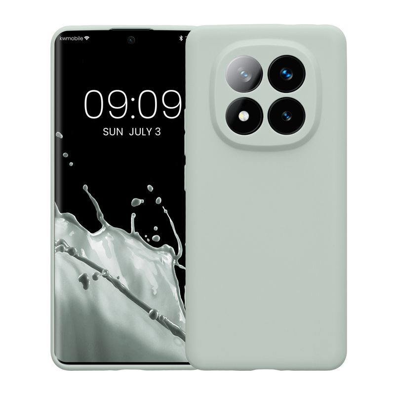 Laptop, Telefoane si Tablete - Telefoane mobile si accesorii - Accesorii Telefoane - Huse telefoane - Husa Kwmobile pentru Xiaomi Redmi Note 14 Pro+ 5G/Redmi Note 14 Pro Plus 5G, anti-alunecare, silicon, menta - Infinity.ro