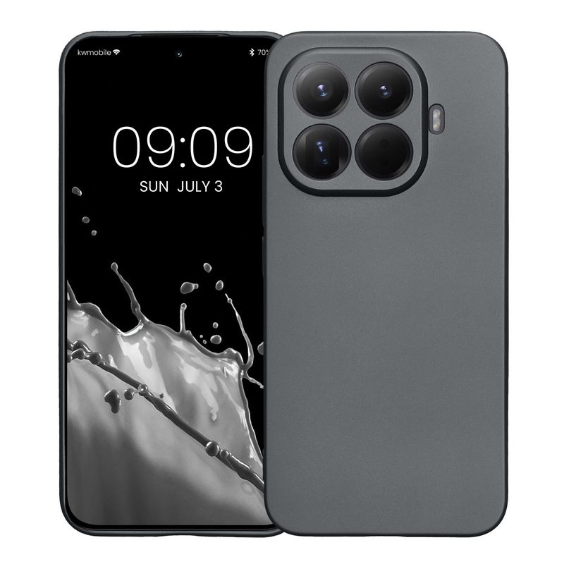 Laptop, Telefoane si Tablete - Telefoane mobile si accesorii - Accesorii Telefoane - Huse telefoane - Husa Kwmobile pentru Xiaomi 15T Pro, anti-alunecare, protectie la zgarieturi, silicon, gri - Infinity.ro