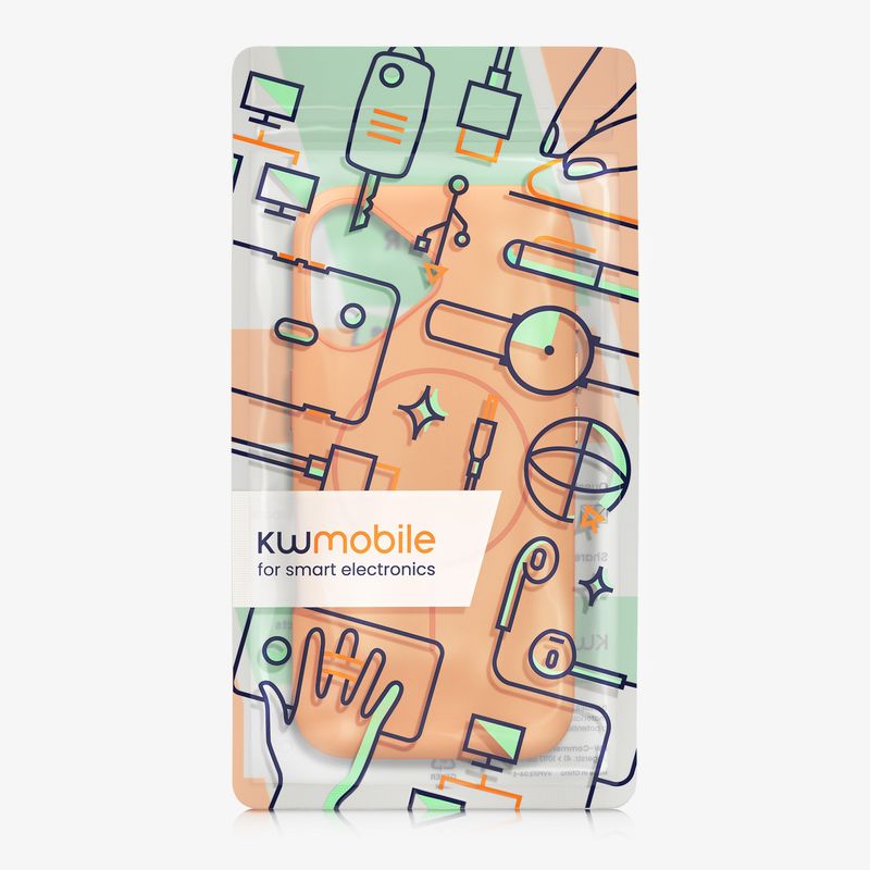 Laptop, Telefoane si Tablete - Telefoane mobile si accesorii - Accesorii Telefoane - Huse telefoane - Husa tip bumper Kwmobile pentru iPhone 17, compatibilitate MagSafe, TPU, portocaliu - Infinity.ro