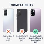 Laptop, Telefoane si Tablete - Telefoane mobile si accesorii - Accesorii Telefoane - Huse telefoane - Husa Kwmobile pentru Xiaomi Redmi Note 11 Pro+ 5G/Note 11 Pro Plus 5G, functie stand, metal, plastic, negru - Infinity.ro
