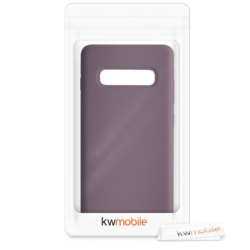 Laptop, Telefoane si Tablete - Telefoane mobile si accesorii - Accesorii Telefoane - Huse telefoane - Husa Kwmobile pentru Samsung Galaxy S10 Plus/S10+, incarcare wireless, silicon, mov - Infinity.ro