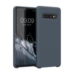 Laptop, Telefoane si Tablete - Telefoane mobile si accesorii - Accesorii Telefoane - Huse telefoane - Husa Kwmobile pentru Samsung Galaxy S10, incarcare wireless, silicon, gri - Infinity.ro