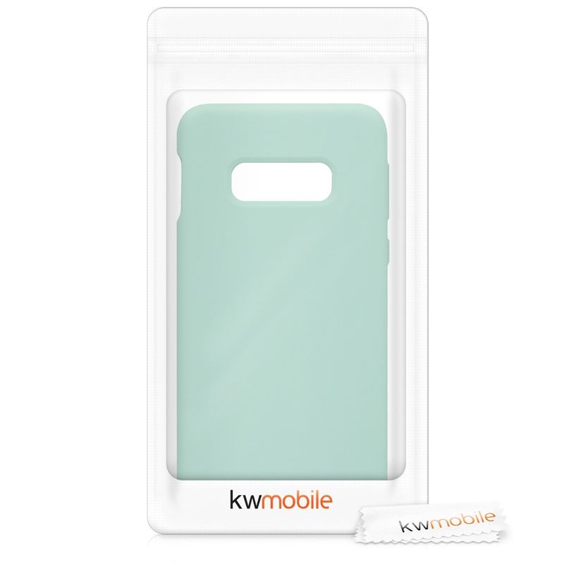 Laptop, Telefoane si Tablete - Telefoane mobile si accesorii - Accesorii Telefoane - Huse telefoane - Husa Kwmobile pentru Samsung Galaxy S10e, incarcare wireless, silicon, verde - Infinity.ro