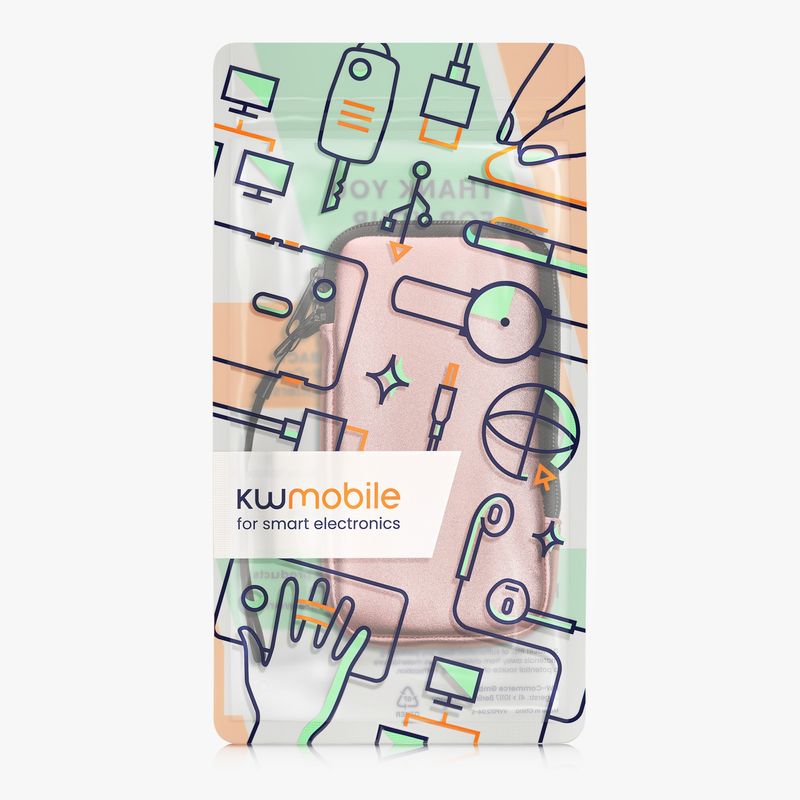 Laptop, Telefoane si Tablete - Telefoane mobile si accesorii - Accesorii Telefoane - Huse telefoane - Husa tip holster Kwmobile, protectie la zgarieturi, neopren, auriu - Infinity.ro