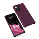 Laptop, Telefoane si Tablete - Telefoane mobile si accesorii - Accesorii Telefoane - Huse telefoane - Husa Kwmobile pentru Xiaomi Redmi Note 10 Pro, incarcare wireless, silicon, mov, bordo - Infinity.ro