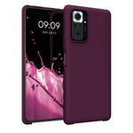Laptop, Telefoane si Tablete - Telefoane mobile si accesorii - Accesorii Telefoane - Huse telefoane - Husa Kwmobile pentru Xiaomi Redmi Note 10 Pro, incarcare wireless, silicon, mov, bordo - Infinity.ro