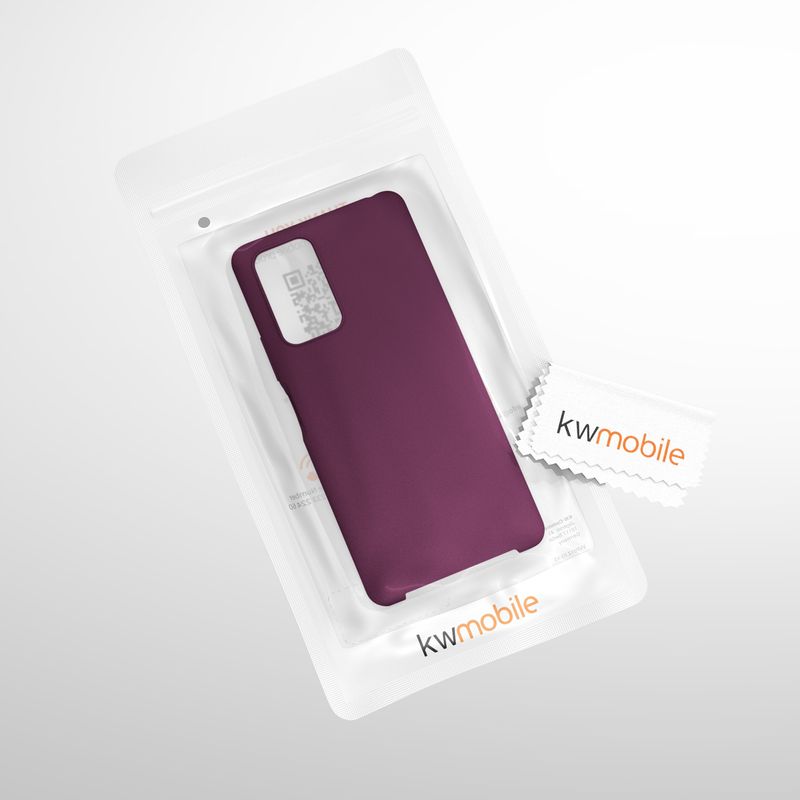 Laptop, Telefoane si Tablete - Telefoane mobile si accesorii - Accesorii Telefoane - Huse telefoane - Husa Kwmobile pentru Xiaomi Redmi Note 10 Pro, incarcare wireless, silicon, mov, bordo - Infinity.ro