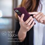 Laptop, Telefoane si Tablete - Telefoane mobile si accesorii - Accesorii Telefoane - Huse telefoane - Husa Kwmobile pentru Xiaomi Redmi Note 10 Pro, incarcare wireless, silicon, mov, bordo - Infinity.ro