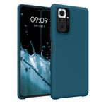 Laptop, Telefoane si Tablete - Telefoane mobile si accesorii - Accesorii Telefoane - Huse telefoane - Husa Kwmobile pentru Xiaomi Redmi Note 10 Pro, incarcare wireless, silicon, albastru - Infinity.ro