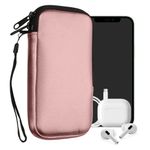 Laptop, Telefoane si Tablete - Telefoane mobile si accesorii - Accesorii Telefoane - Huse telefoane - Husa tip holster Kwmobile, anti-alunecare, neopren, auriu, roz - Infinity.ro