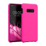 Laptop, Telefoane si Tablete - Telefoane mobile si accesorii - Accesorii Telefoane - Huse telefoane - Husa Kwmobile pentru Samsung Galaxy S10e, incarcare wireless, silicon, roz neon - Infinity.ro