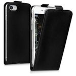 Laptop, Telefoane si Tablete - Telefoane mobile si accesorii - Accesorii Telefoane - Huse telefoane - Husa tip flip Kwmobile pentru iPhone SE3/SE2/SE (2022)/SE (2020), inchidere magnetica, piele ecologica, negru - Infinity.ro