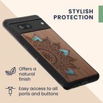 Laptop, Telefoane si Tablete - Telefoane mobile si accesorii - Accesorii Telefoane - Huse telefoane - Husa tip bumper Kwmobile pentru Google Pixel 7, anti-alunecare, protectie la socuri, lemn, TPU, maro - Infinity.ro