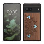 Laptop, Telefoane si Tablete - Telefoane mobile si accesorii - Accesorii Telefoane - Huse telefoane - Husa tip bumper Kwmobile pentru Google Pixel 7, anti-alunecare, protectie la socuri, lemn, TPU, maro - Infinity.ro
