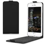 Laptop, Telefoane si Tablete - Telefoane mobile si accesorii - Accesorii Telefoane - Huse telefoane - Husa tip flip Kwmobile pentru iPhone SE3/SE2/SE (2022)/SE (2020), inchidere magnetica, piele ecologica, negru - Infinity.ro