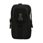 Laptop, Telefoane si Tablete - Telefoane mobile si accesorii - Accesorii Telefoane - Huse telefoane - Husa tip holster Kwmobile, inchidere cu fermoar, textil, negru - Infinity.ro