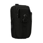 Laptop, Telefoane si Tablete - Telefoane mobile si accesorii - Accesorii Telefoane - Huse telefoane - Husa tip holster Kwmobile, inchidere cu fermoar, textil, negru - Infinity.ro