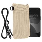 Laptop, Telefoane si Tablete - Telefoane mobile si accesorii - Accesorii Telefoane - Huse telefoane - Husa tip holster Kwmobile, inchidere magnetica, microfibra, bej - Infinity.ro