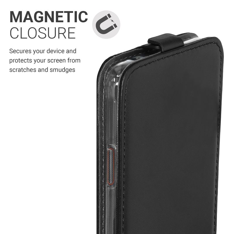 Laptop, Telefoane si Tablete - Telefoane mobile si accesorii - Accesorii Telefoane - Huse telefoane - Husa tip flip Kwmobile pentru Samsung Galaxy Xcover 5, inchidere magnetica, piele ecologica, negru - Infinity.ro