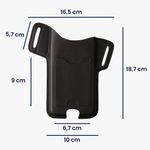 Laptop, Telefoane si Tablete - Telefoane mobile si accesorii - Accesorii Telefoane - Huse telefoane - Husa tip holster Kwmobile, buzunar card, piele ecologica, negru - Infinity.ro